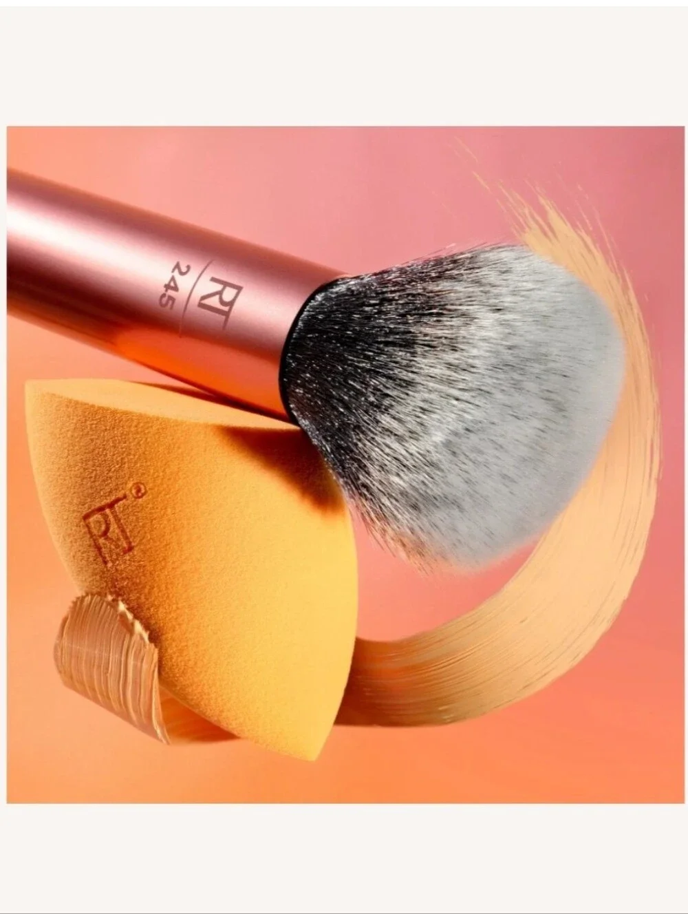 Real Technique Everything Blending Makeup Brush + Sponge Duo NWT Sealed